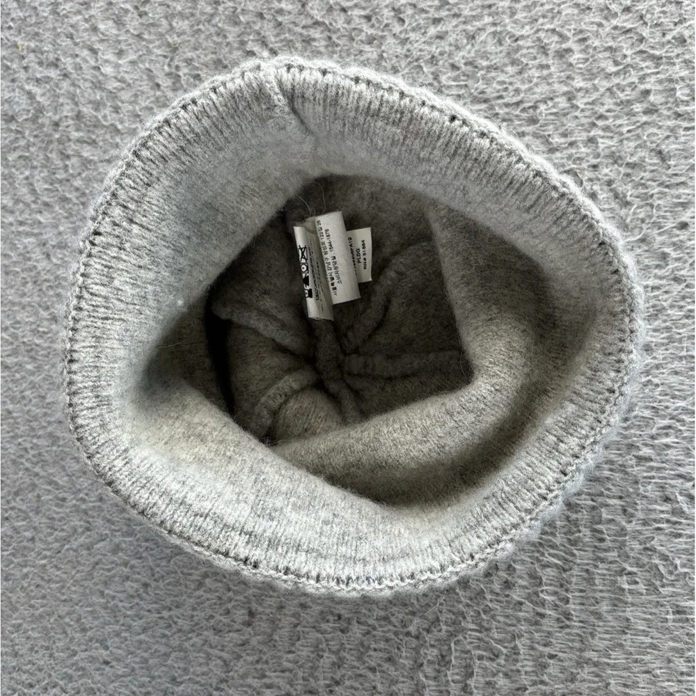 Patagonia‎ Brodeo Cuffed Beanie Cap Unisex P-6 Logo Grey Wool Blend